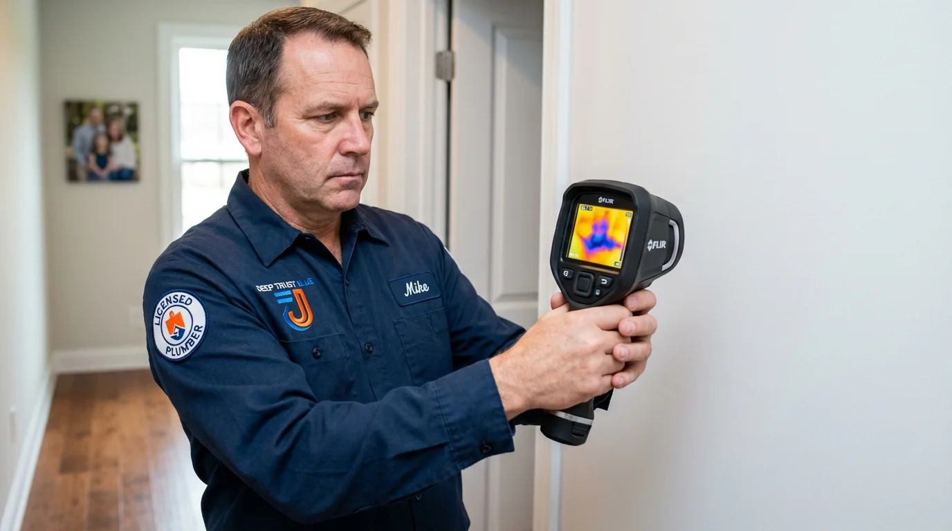 Thermal imaging leak detection by Johns Plumbing LLC in Travelers Rest